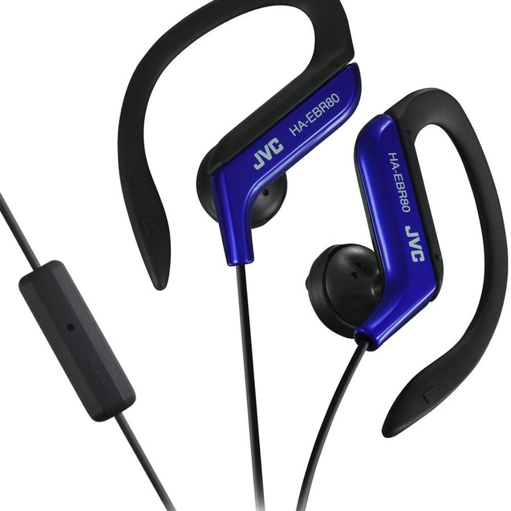 JVC HAEBR80A Sports Clip Headphones (Blue)